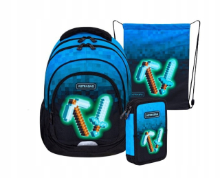 Viackomorový školský batoh AstraBag Multicolor 20 l